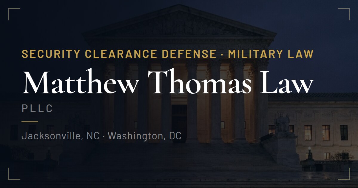 Usmc Pac USMC PAC Order (MCO 5354.1F) Guide | Matthew Thomas Law